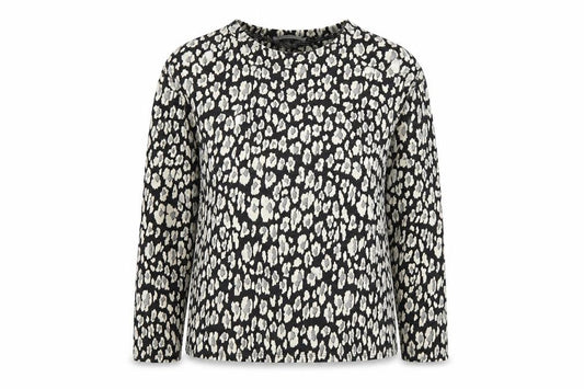 Primark Womens Beige Animal Print  Pullover Jumper Size 12  - Leopard print