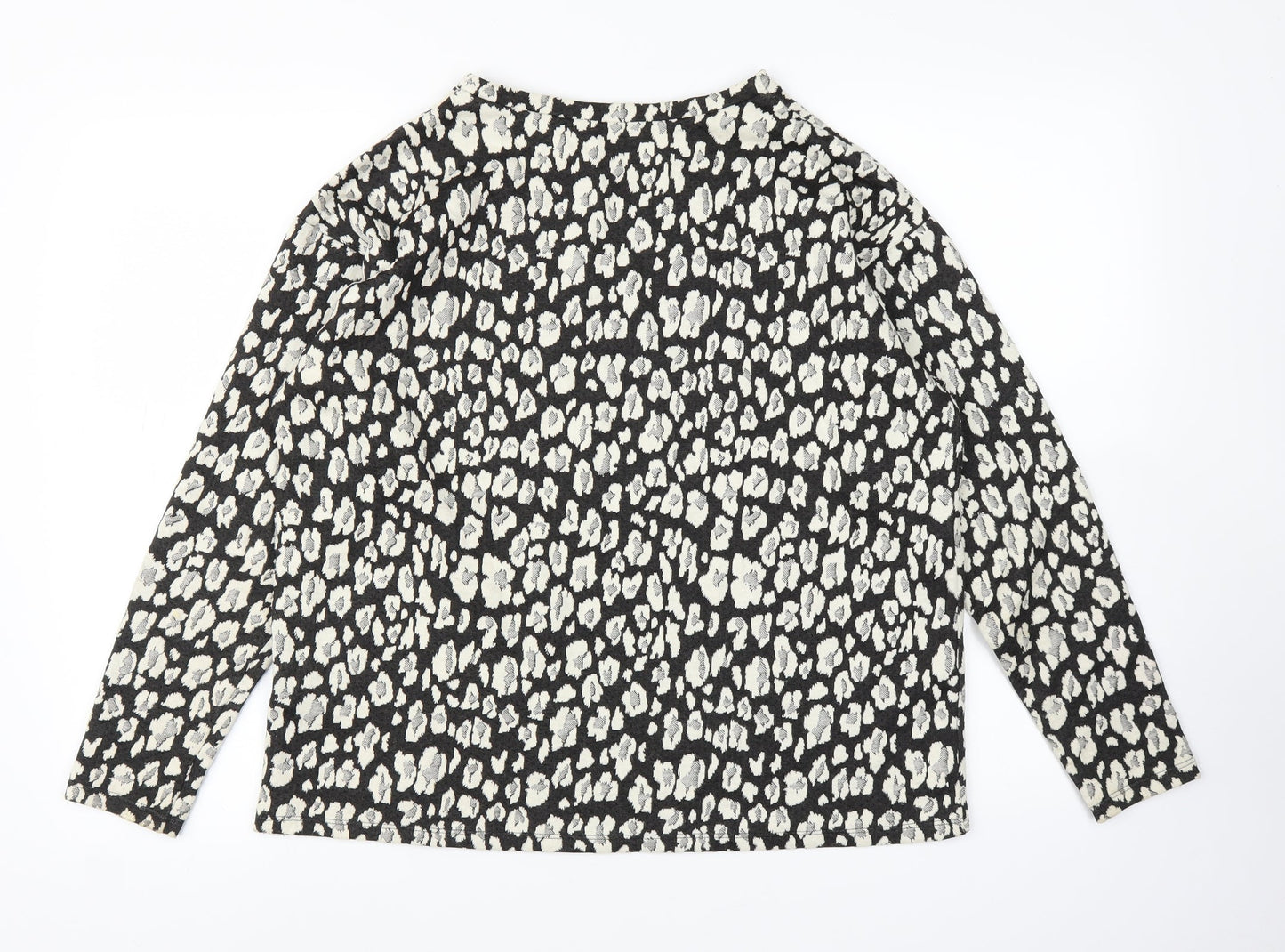 Primark Womens Beige Animal Print  Pullover Jumper Size 12  - Leopard print