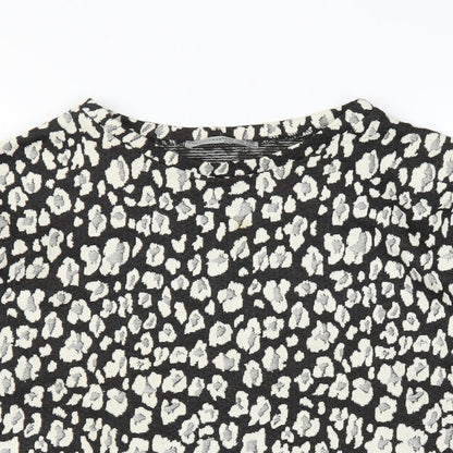Primark Womens Beige Animal Print  Pullover Jumper Size 12  - Leopard print