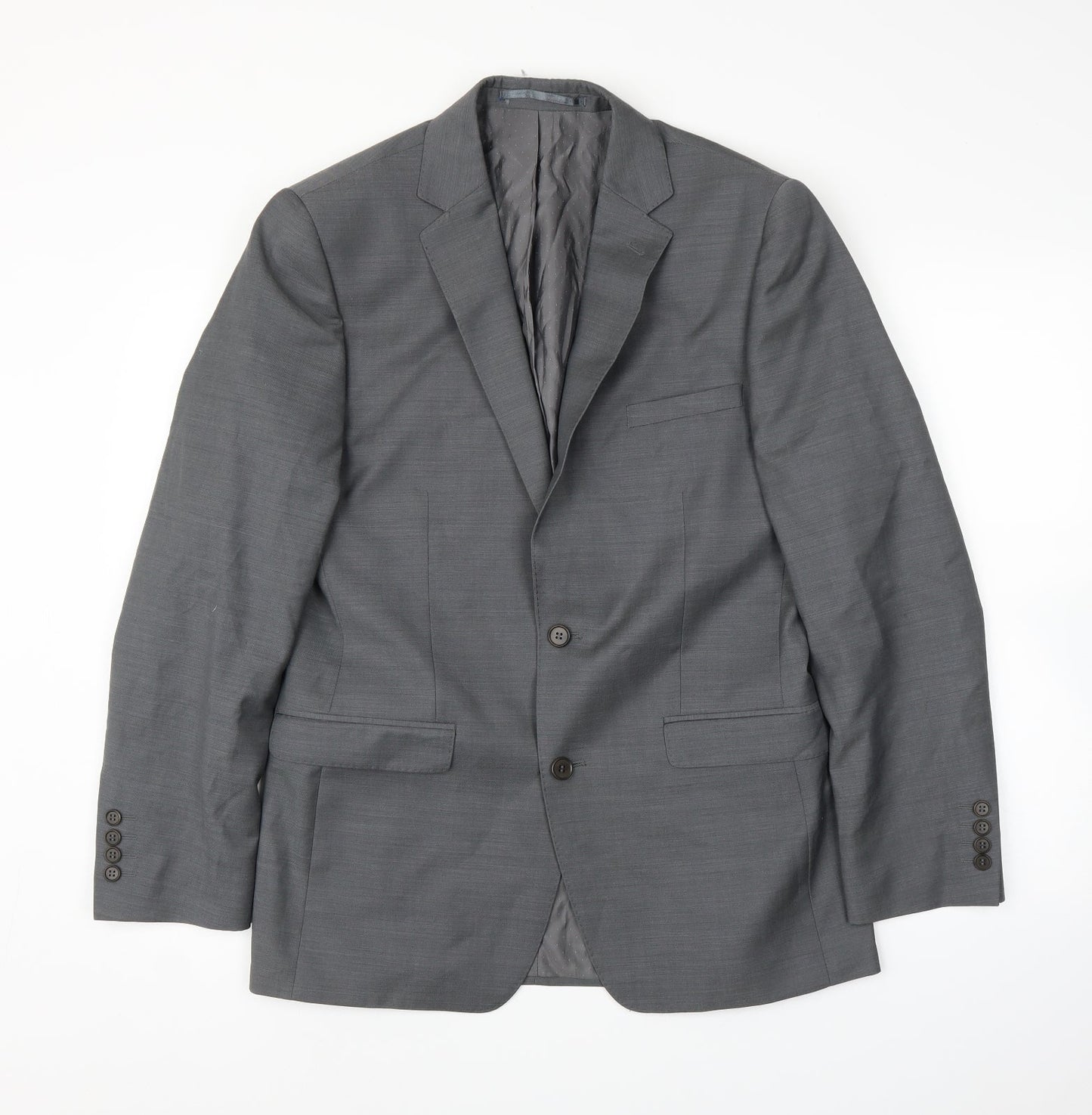 Mens UK Size 38 French Connection Regular Grey Suit Jacket