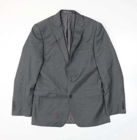 Mens UK Size 38 French Connection Regular Grey Suit Jacket