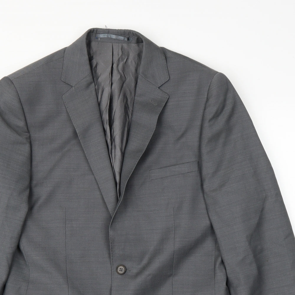 Mens UK Size 38 French Connection Regular Grey Suit Jacket