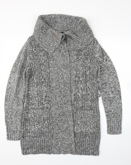 F&F Womens Grey   Cardigan Jumper Size 10