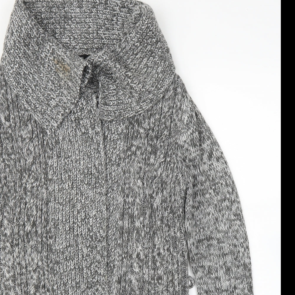 F&F Womens Grey   Cardigan Jumper Size 10