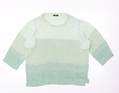 M&Co Womens Green   Pullover Jumper Size 16