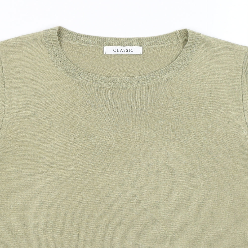 M&S Womens Green   Basic T-Shirt Size 14