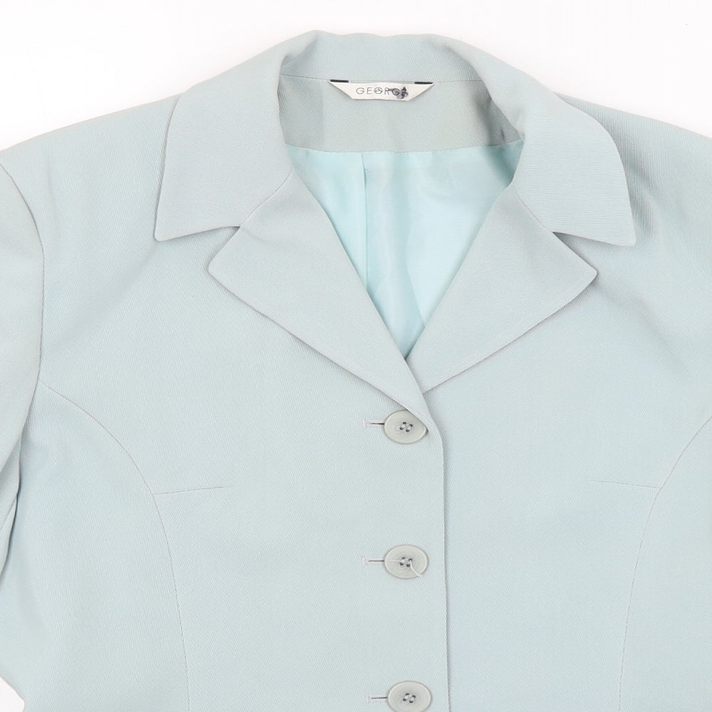 George Womens Blue   Jacket Blazer Size 14