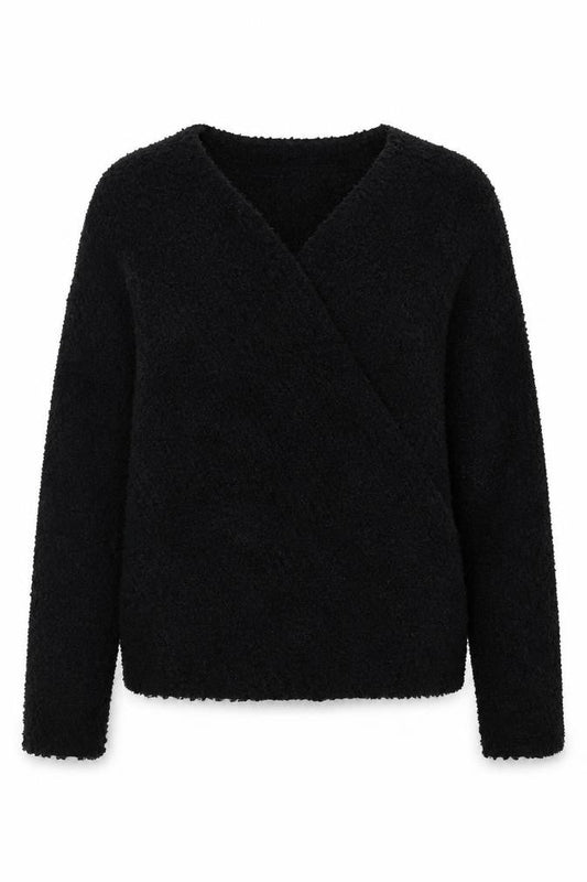 Primark Womens Black   Wrap Jumper Size 12