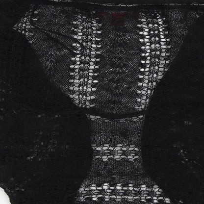 Monsoon Womens Black   Wrap Jumper Size S