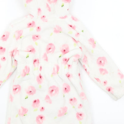 George Baby White Floral  Kimono Robe Size 12-18 Months