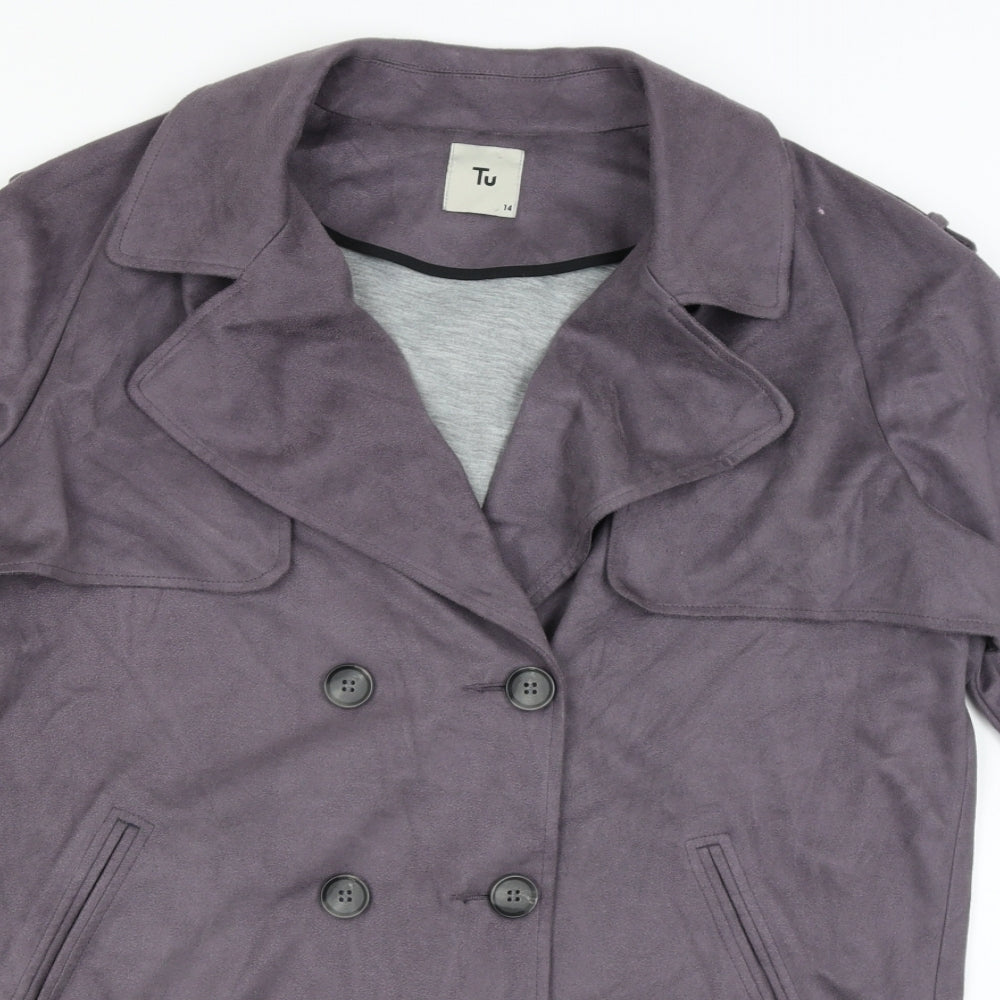 TU Womens Purple   Jacket  Size 14
