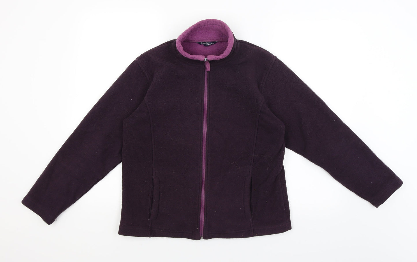 Sarah Hamilton Womens Purple   Full Zip Jumper Size M