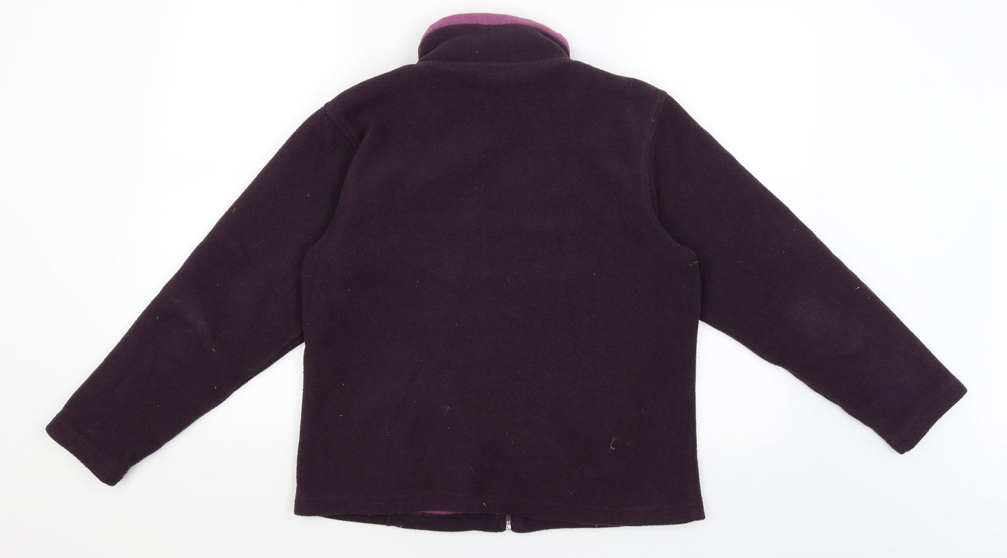 Sarah Hamilton Womens Purple   Full Zip Jumper Size M