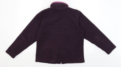 Sarah Hamilton Womens Purple   Full Zip Jumper Size M