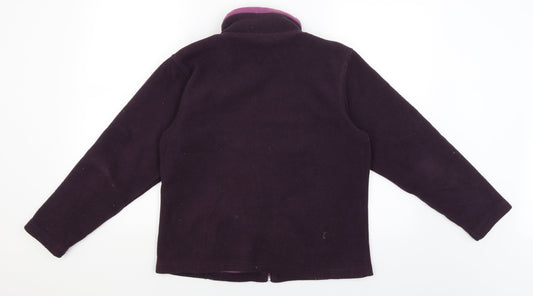 Sarah Hamilton Womens Purple   Full Zip Jumper Size M