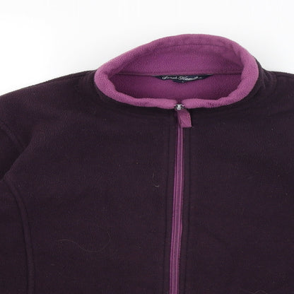 Sarah Hamilton Womens Purple   Full Zip Jumper Size M