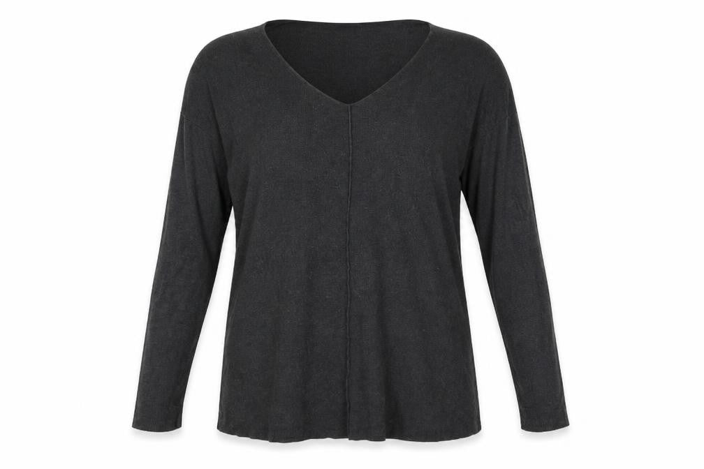 Womens UK Size 8 Topshop Grey Basic T-Shirt