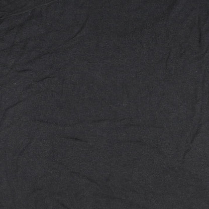 Womens UK Size 8 Topshop Grey Basic T-Shirt
