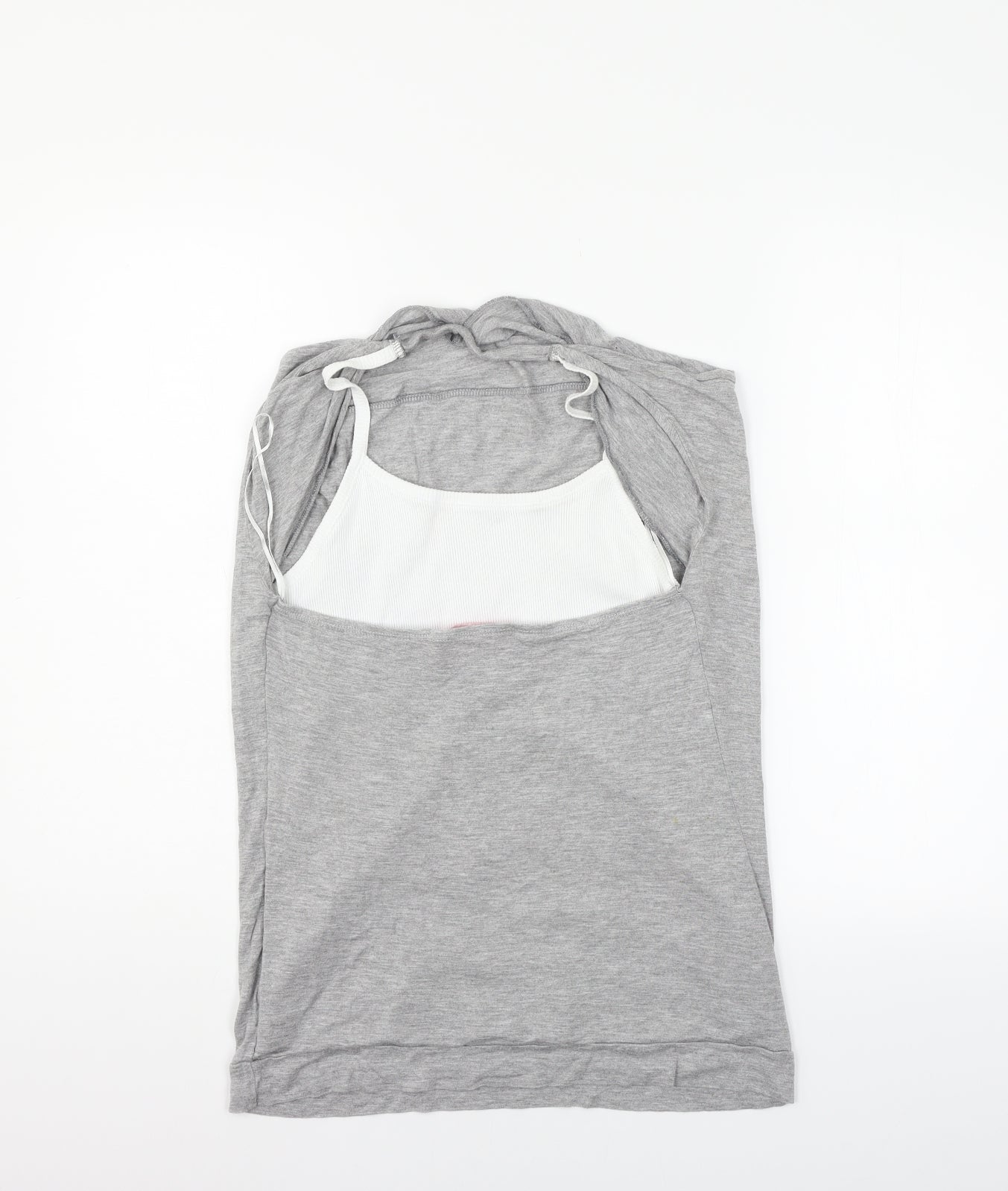 Womens UK Size 14 FALMER Grey Basic Blouse