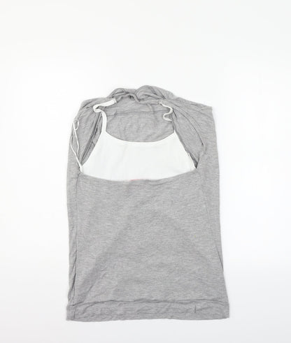 Womens UK Size 14 FALMER Grey Basic Blouse