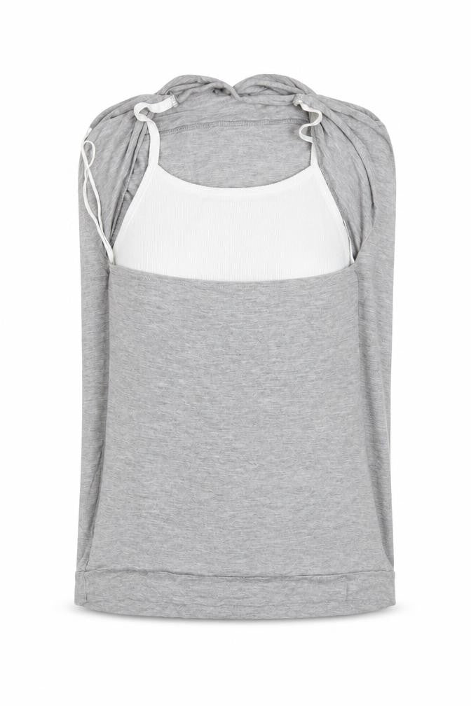 Womens UK Size 14 FALMER Grey Basic Blouse