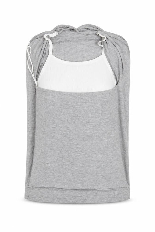 Womens UK Size 14 FALMER Grey Basic Blouse