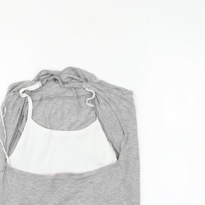 Womens UK Size 14 FALMER Grey Basic Blouse