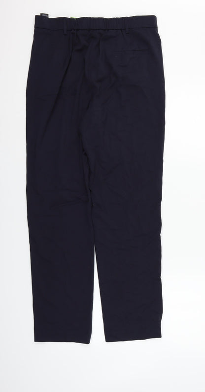 Womens UK Size 12 Marks and Spencer Regular Fit  Blue Trousers