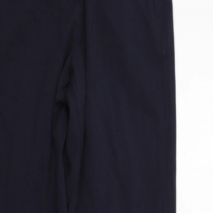 Womens UK Size 12 Marks and Spencer Regular Fit  Blue Trousers
