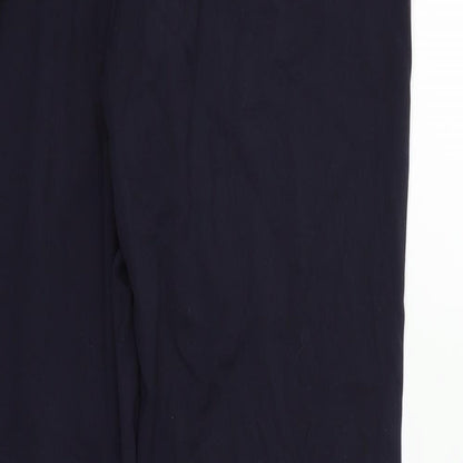 Womens UK Size 12 Marks and Spencer Regular Fit  Blue Trousers
