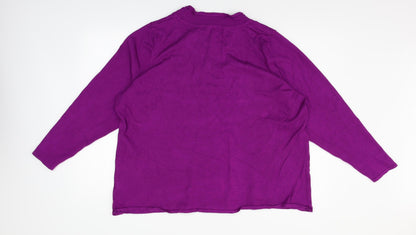 Sky Design Womens Purple   Pullover Jumper Size XL
