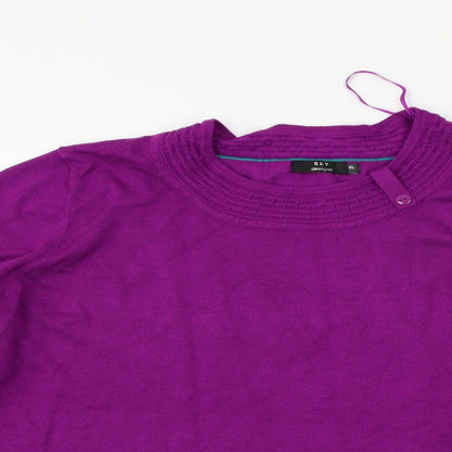 Sky Design Womens Purple   Pullover Jumper Size XL