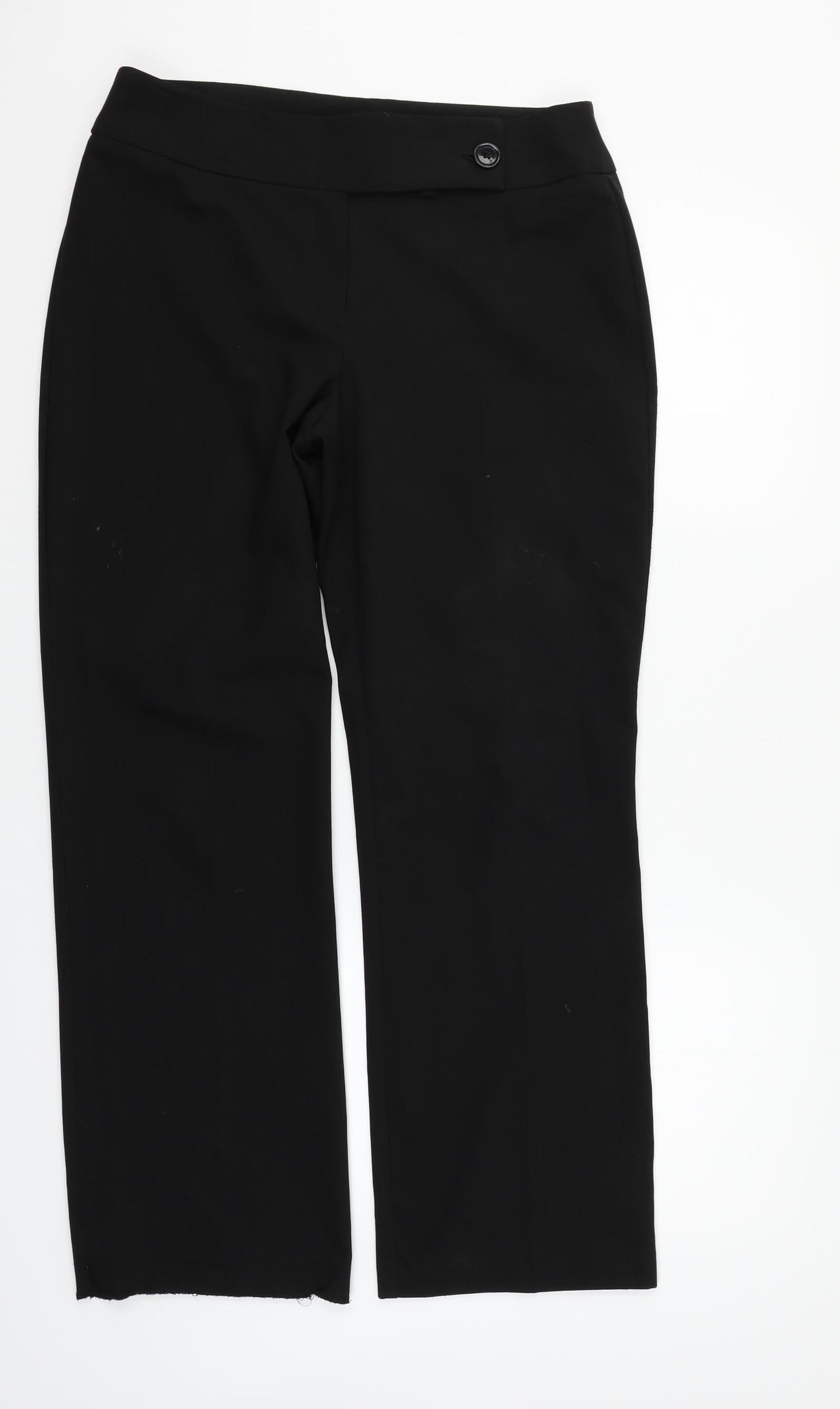 George Womens Black   Trousers  Size 12 L27 in