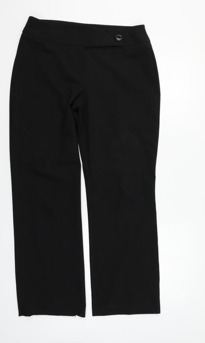 George Womens Black   Trousers  Size 12 L27 in