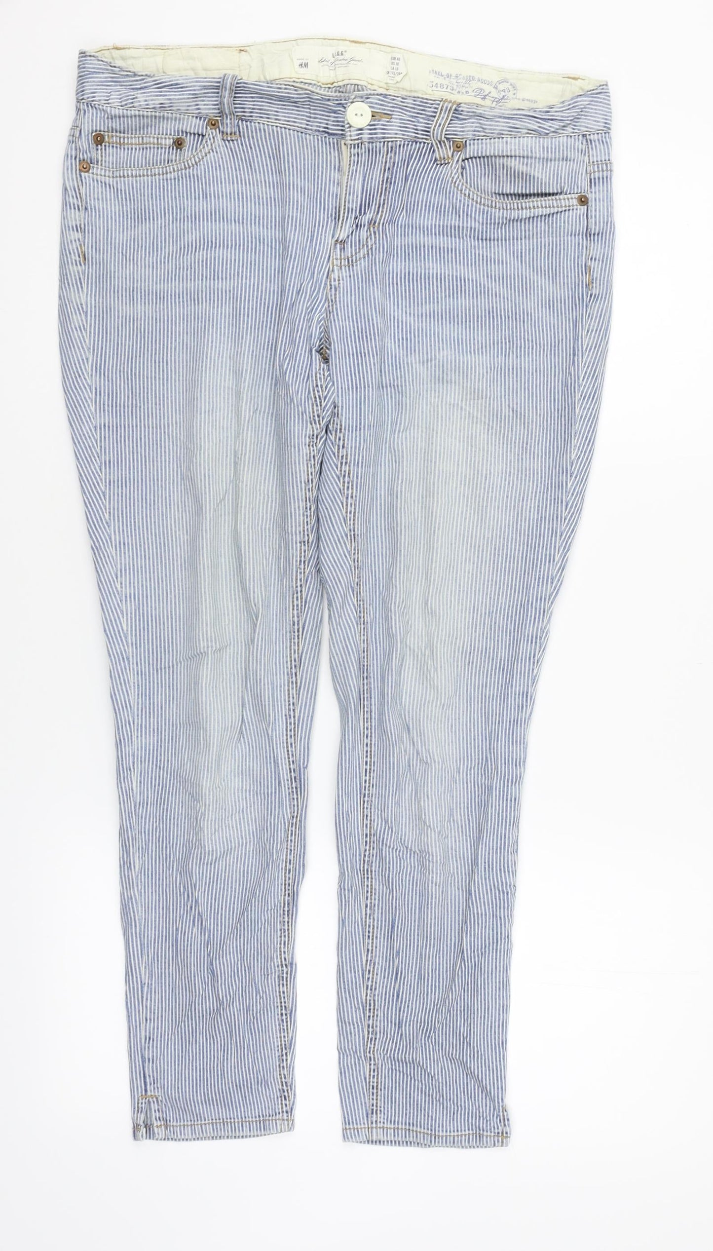 Womens UK Size 12 H&M Regular Fit Straight Blue Jeans