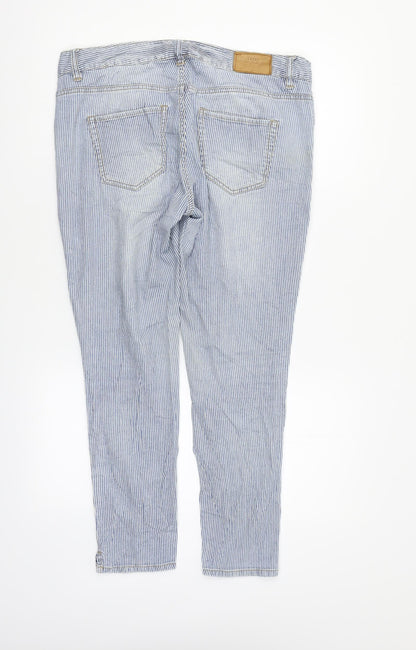 Womens UK Size 12 H&M Regular Fit Straight Blue Jeans