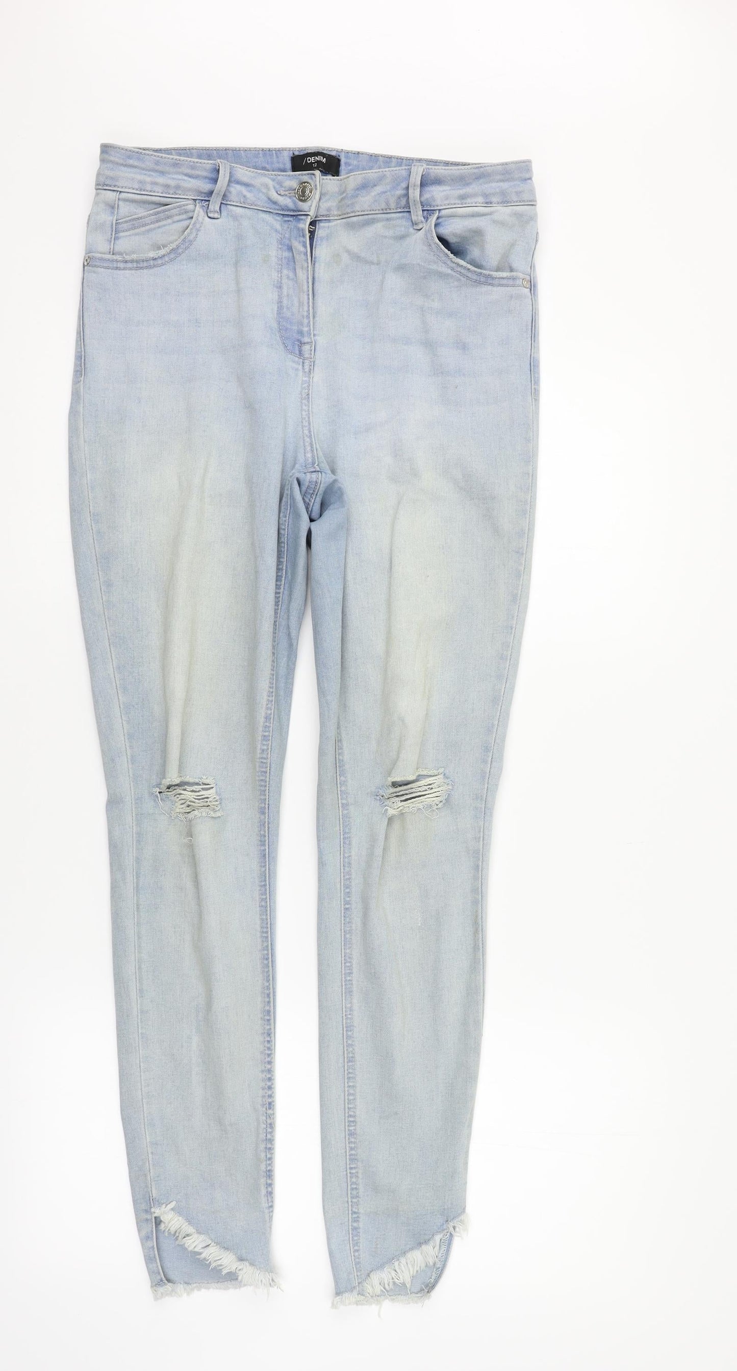 / Denim Womens Blue   Skinny Jeans Size 12 L27 in