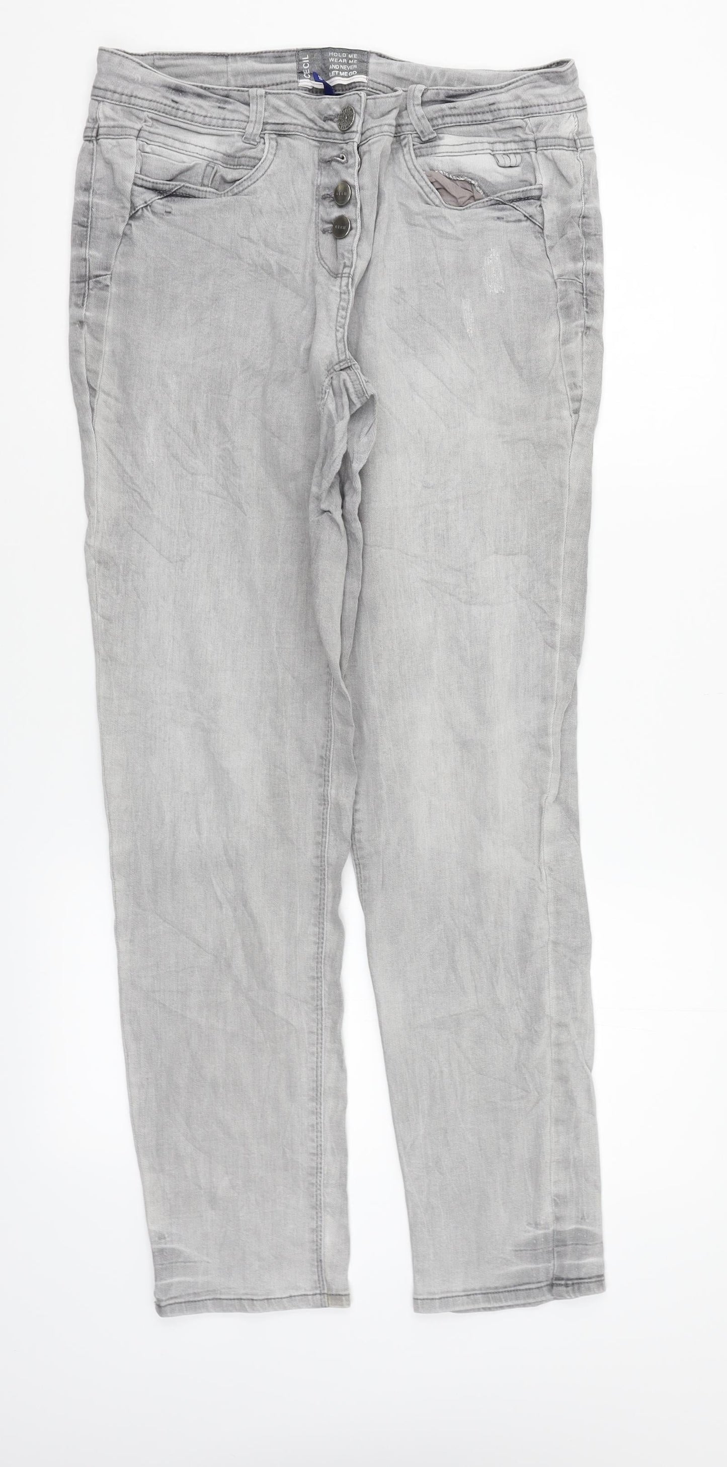 Cecil Mens Grey   Straight Jeans Size 30 in L28 in