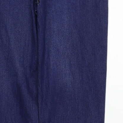 JMS Womens Blue   Straight Jeans Size 34 in L28 in