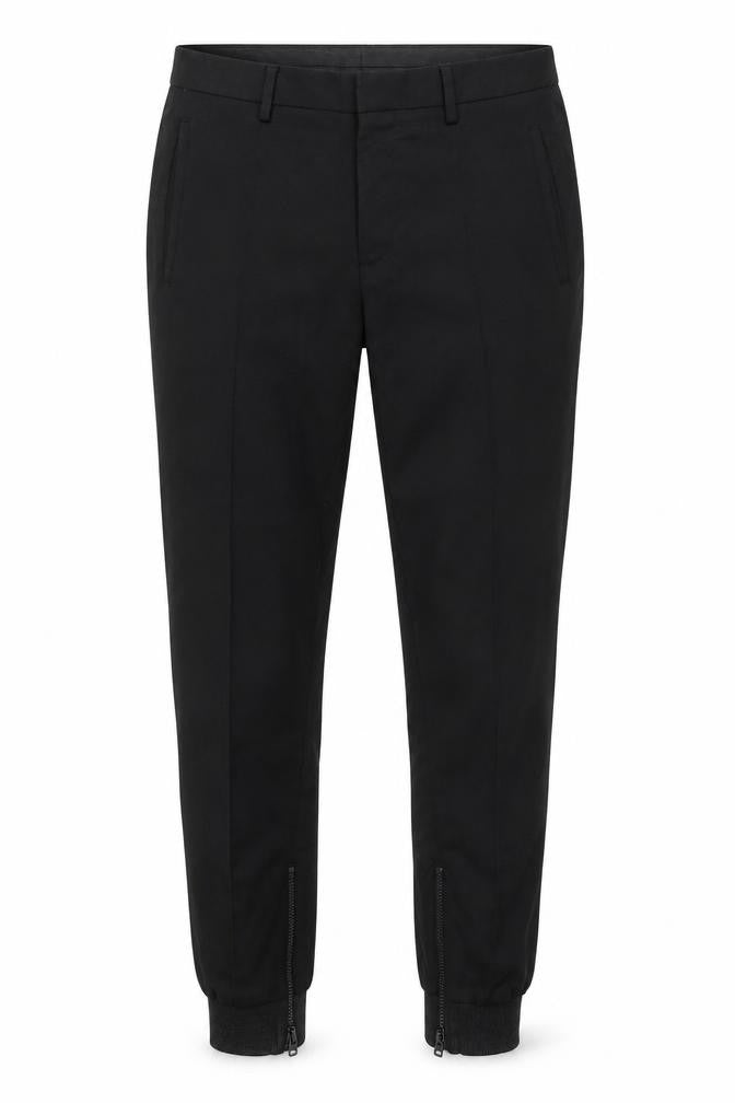 Mens UK Size 32 in Topman Regular Fit Jogger Black Trousers