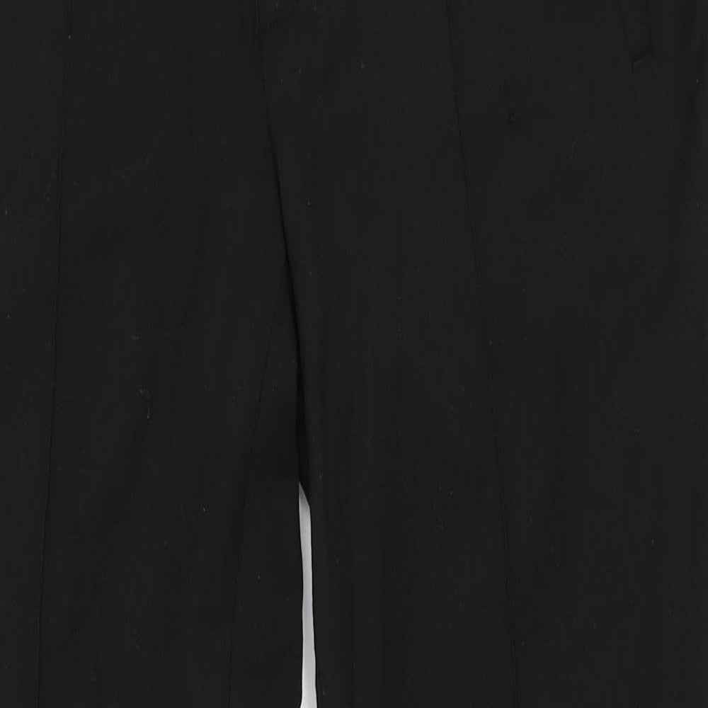 Mens UK Size 32 in Topman Regular Fit Jogger Black Trousers