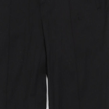 Mens UK Size 32 in Topman Regular Fit Jogger Black Trousers