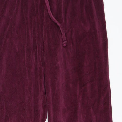 Cotton Traders Womens Purple   Sweatpants Trousers Size 10 L28 in