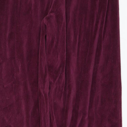 Cotton Traders Womens Purple   Sweatpants Trousers Size 10 L28 in