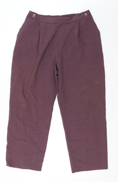 Womens UK Size 18 BHS Regular Fit  Purple Trousers