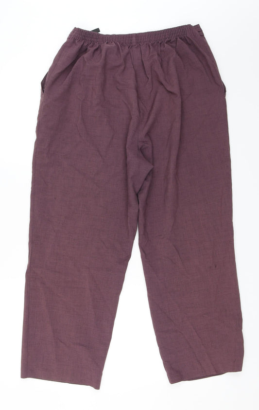 Womens UK Size 18 BHS Regular Fit  Purple Trousers
