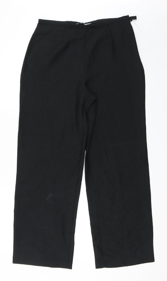 Womens UK Size 14 Marks and Spencer Regular Fit  Black Trousers