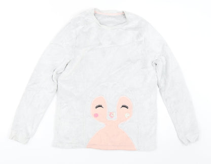 George Girls Grey   Pullover Sweatshirt Size 9-10 Years