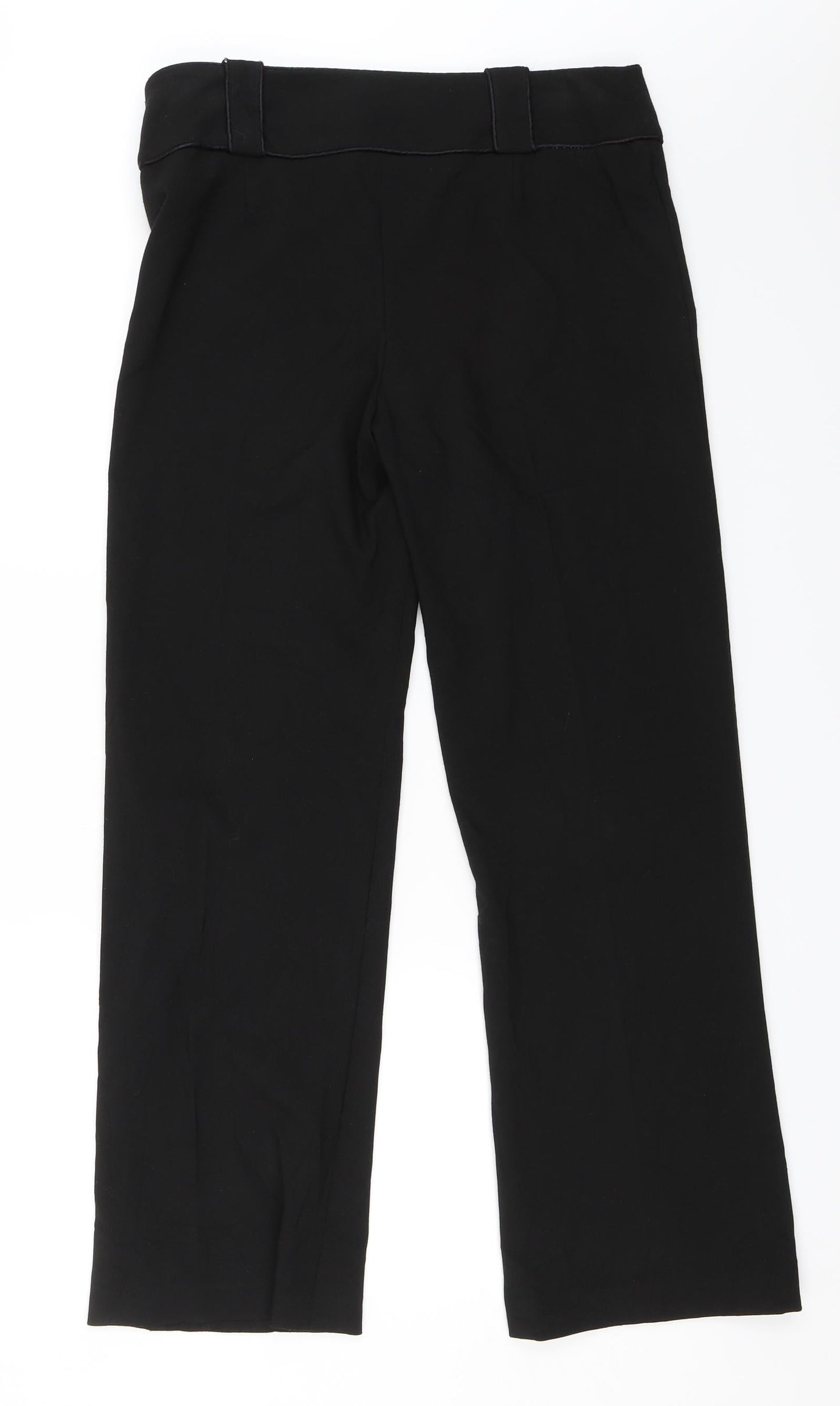 Womens UK Size 10 Preworn Regular Fit  Black Trousers