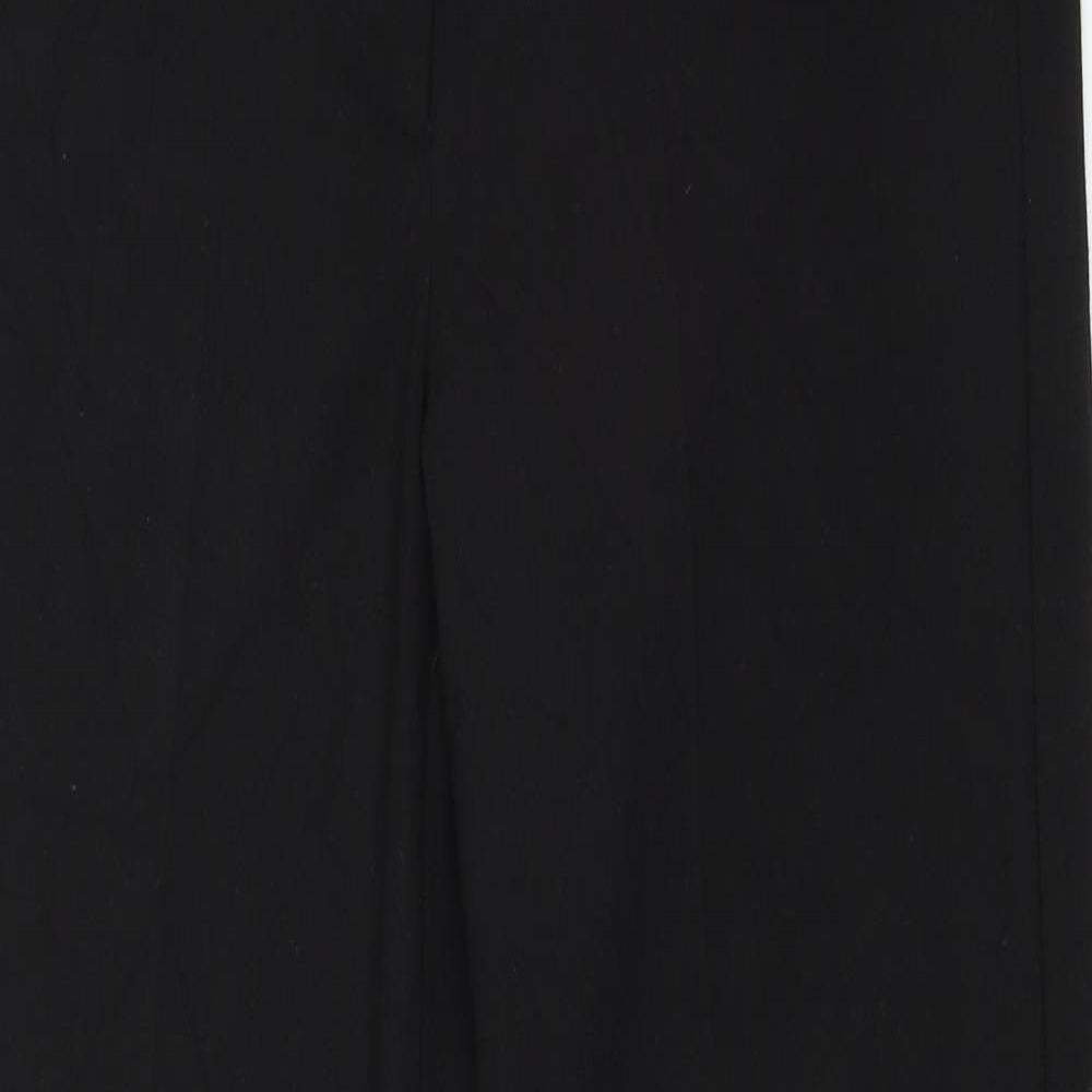 Womens UK Size 10 Preworn Regular Fit  Black Trousers